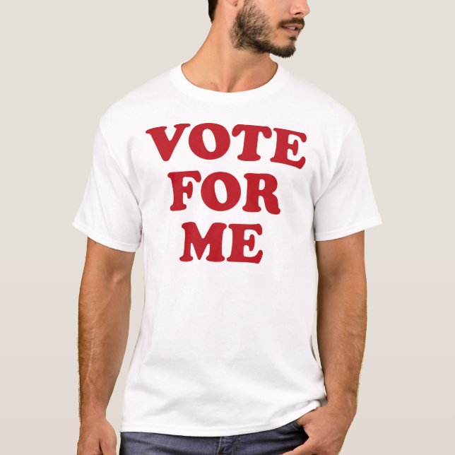 Camiseta Voto para mí - rojo (Anverso)