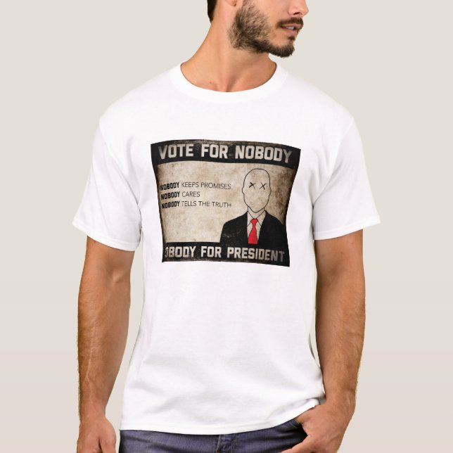 Camiseta Voto para nadie (Anverso)