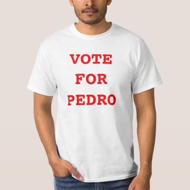CAMISETA VOTO PARA PEDRO (Anverso)