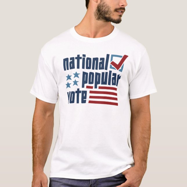 Camiseta Voto popular nacional - Estilo bandera (Anverso)