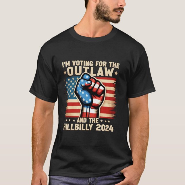 Camiseta Voto por el ilegal y el Hillbilly 2024 U (Anverso)