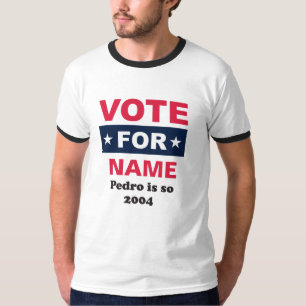 Camiseta Voto por el nombre (nombre personalizado)