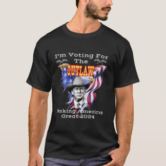 Camiseta Voto por Trump, la ley que hace a Estados Unidos m