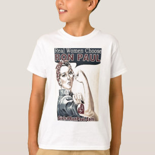 Camiseta Voto Ron Paul de las mujeres reales