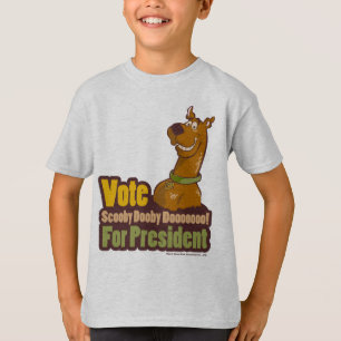 Camiseta Voto Scooby Dooby Doo para el presidente