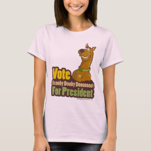 Camiseta Voto Scooby Dooby Doo para el presidente