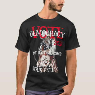 CAMISETA VOTO ZAR DEMOCRACIA NO DICTADURA 2032