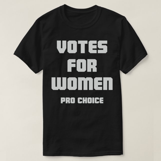 Camiseta Votos a favor de las mujeres (Diseño del anverso)