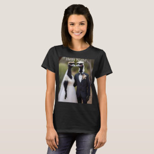 Camiseta "Votos de plumas: Una Hermosa Unión Matrimonial"
