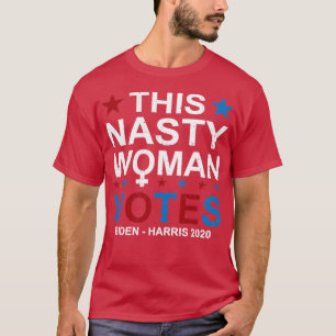 Camiseta VOTOS Feministas de Nasty Woman Biden Harris 2020
