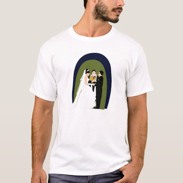 Camiseta Votos, novia, novio y funcionario (Anverso)