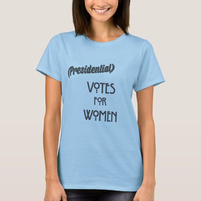 Camiseta Votos por mujeres (azules) — ¡sorpresa presidencia (Anverso)