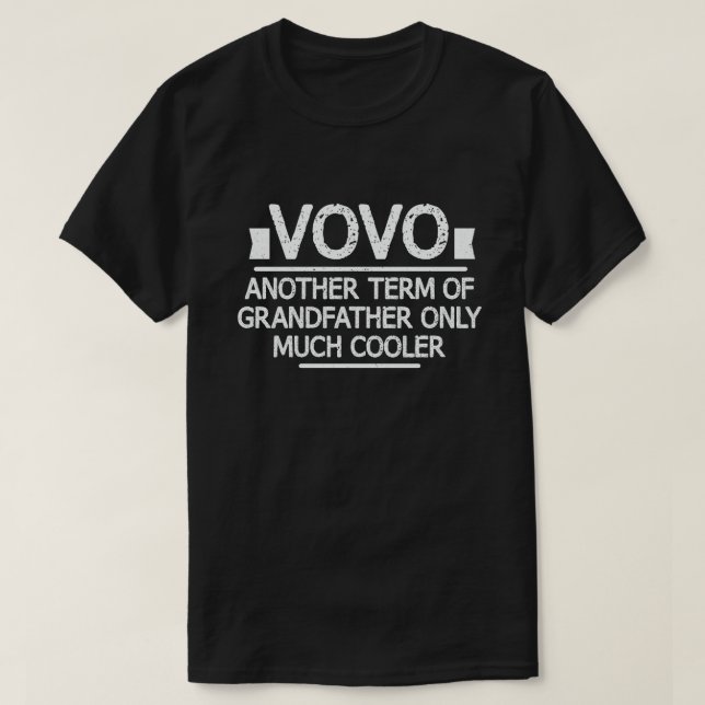 Camiseta Vovo Definition Funny Significa Gracioso Regalo Ab (Diseño del anverso)