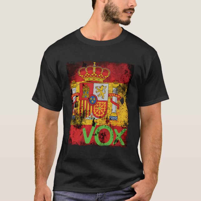 Camiseta Vox España La Espana Viva Elecciones Bandera Gi (Anverso)