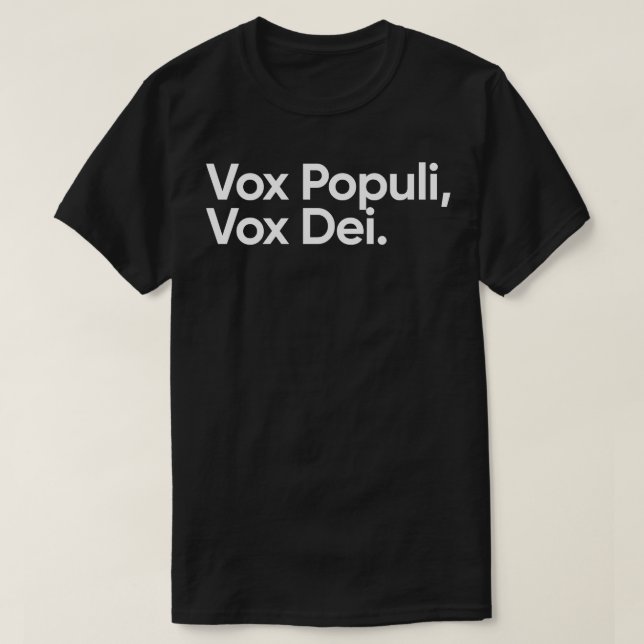 Camiseta Vox Populi Vox Dei (Diseño del anverso)