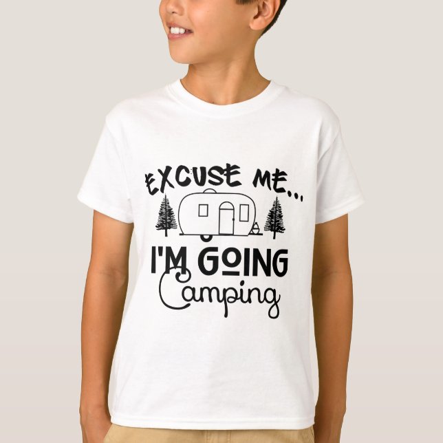 Camiseta Voy a acampar (Anverso)