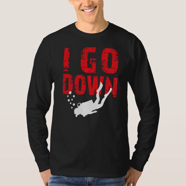 Camiseta Voy A Bajar El Instructor De Buceo Subacuático Gra (Anverso)