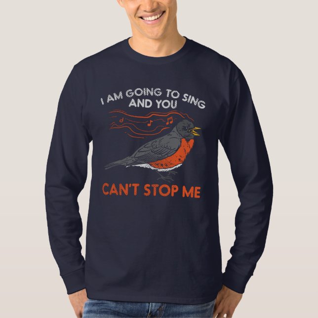 Camiseta Voy a Cantar Petirrojo (Anverso)