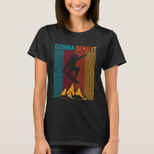 Camiseta Voy a Enviarlo Retro Divertido Snowboarding Freest