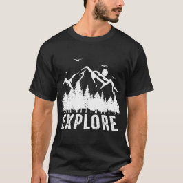 Camiseta voy a explorar la montaña