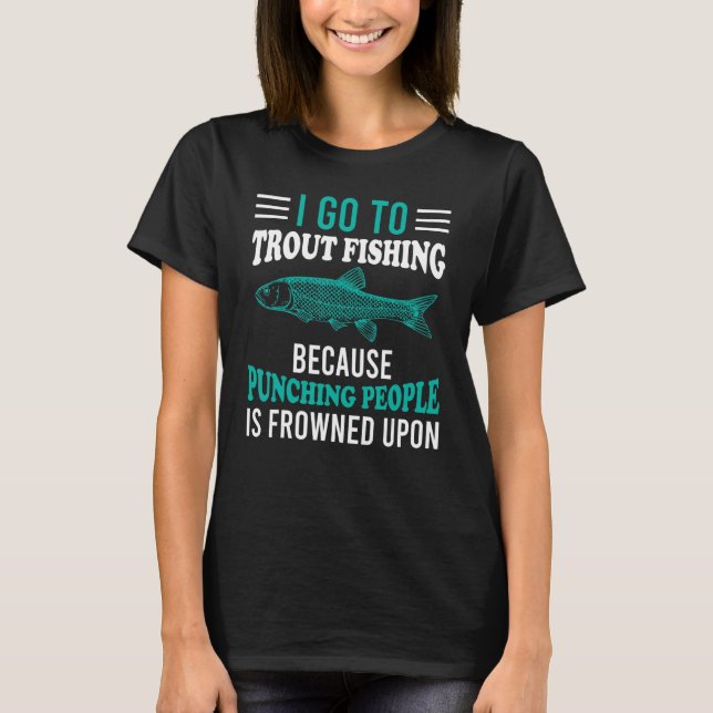 Camiseta Voy a la pesca de trucha (Anverso)