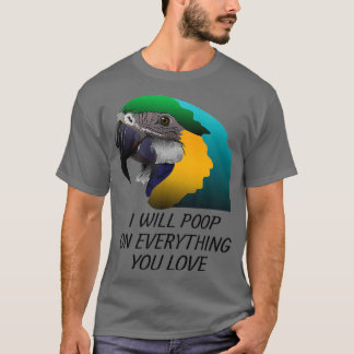 Camiseta Voy A Mapear Sobre Todo Lo Que Amas Azul Fundido