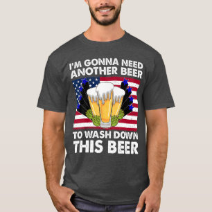 Camiseta Voy a necesitar otra cerveza para bajarme esta cer