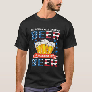 Camiseta Voy a necesitar otra cerveza para bajarme esta cer