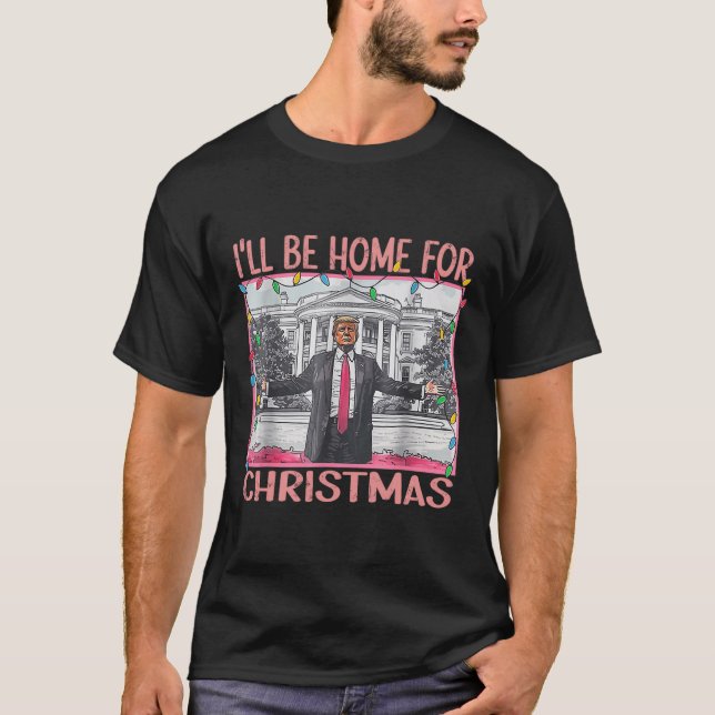 Camiseta Voy A Ser Casa De Los Navidades Santa Funny Trump  (Anverso)