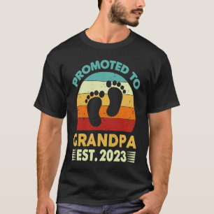 Camiseta Voy a ser el abuelo 2023 promovido al abuelo 2