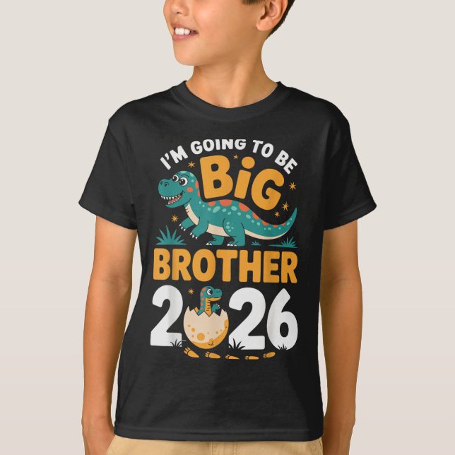Camiseta Voy a ser Gran Hermano 2026 - Embarazo en Dino (Anverso)