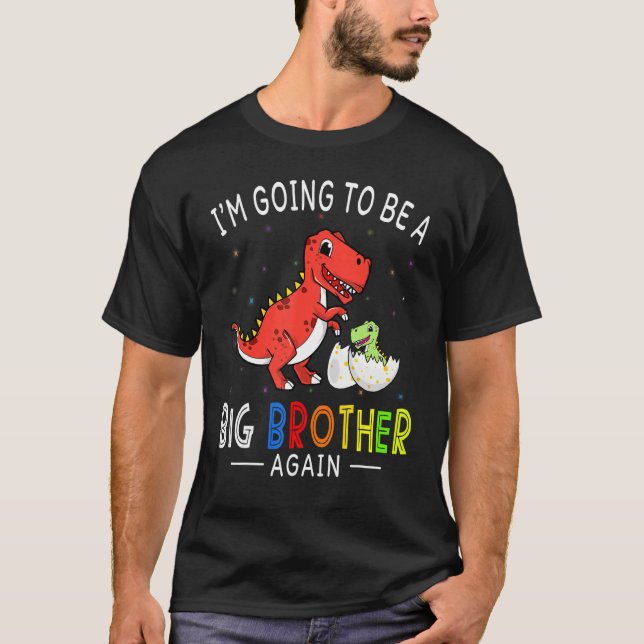 Camiseta Voy a ser Gran Hermano de nuevo Dinosaurio 2023 (Anverso)