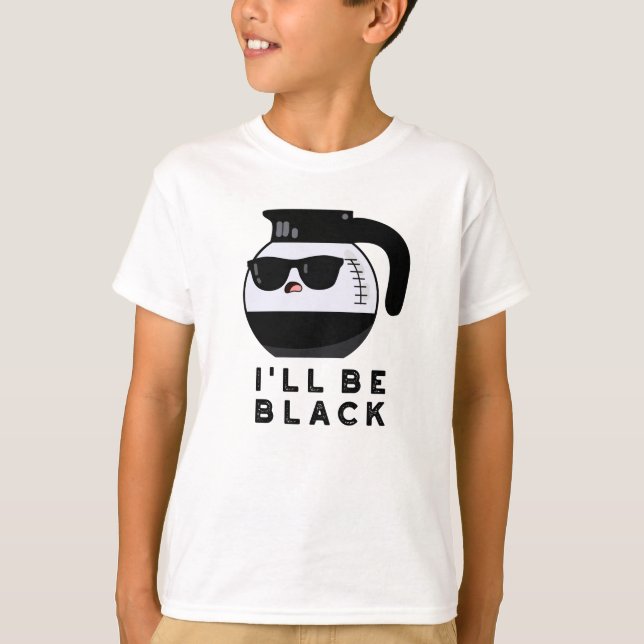 Camiseta Voy a ser negro divertido café bollo (Anverso)