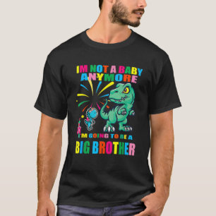 Camiseta Voy A Ser Un Gran Hermano Dino Rex Dinosaur Cu