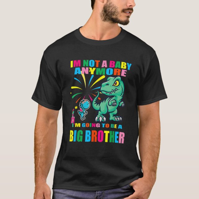 Camiseta Voy A Ser Un Gran Hermano Dino Rex Dinosaur Cu (Anverso)