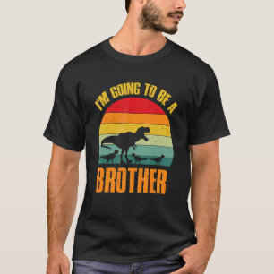 Camiseta Voy a ser un hermano Dinosaurio Rex Vintage