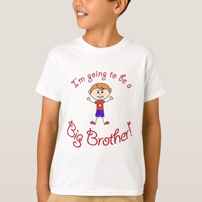 Camiseta ¡Voy a ser un hermano mayor! (Anverso)
