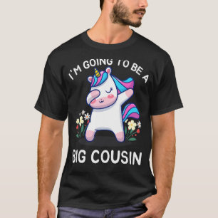Camiseta Voy a ser un primo grande Chicas Cute Unicorn