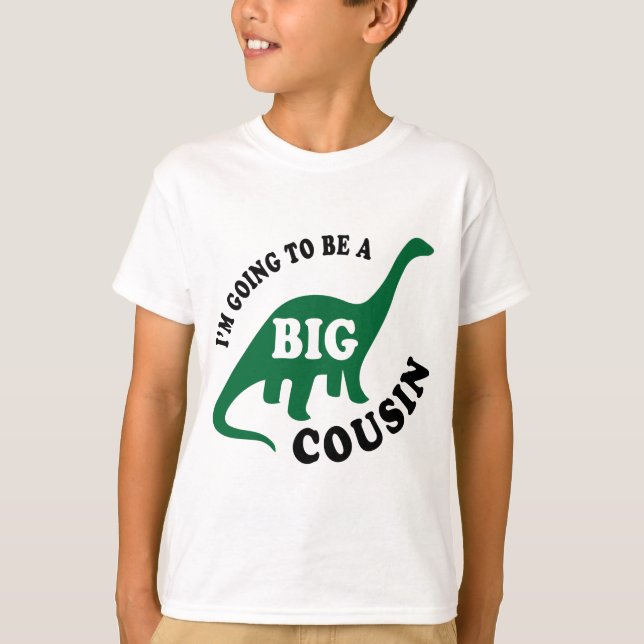 Camiseta Voy a ser un primo grande - dinosaurio (Anverso)