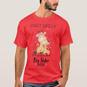 Camiseta Voy a ser una gran hermana de la jirafa 2023