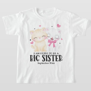 Camiseta Voy A Ser Una Gran Hermana Invitación Infantil