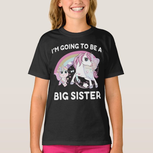 Camiseta Voy A Ser Una Hermana Grande (Anverso)
