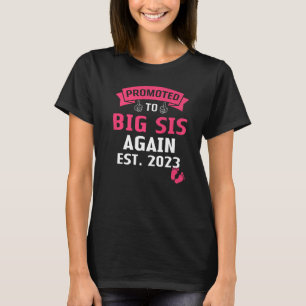 Camiseta Voy a ser una hermana grande de nuevo 2023 Gran Si