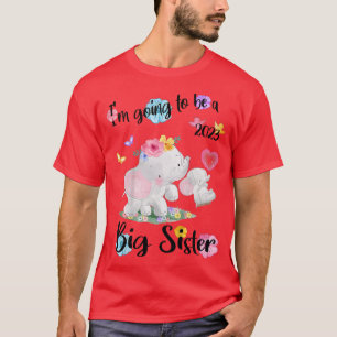 Camiseta Voy a ser una hermana grande en el embarazo de 202
