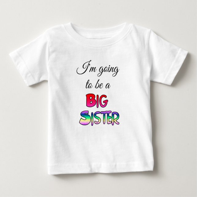 Camiseta Voy a ser una hermana mayor (Anverso)