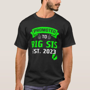 Camiseta Voy a ser una hermana mayor 2023 Ascendida a herma