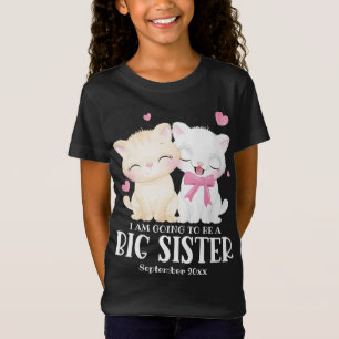 Camiseta Voy a ser una hermana mayor Anuncio de bebé