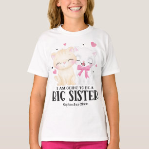 Camiseta Voy a ser una hermana mayor Anuncio de bebé
