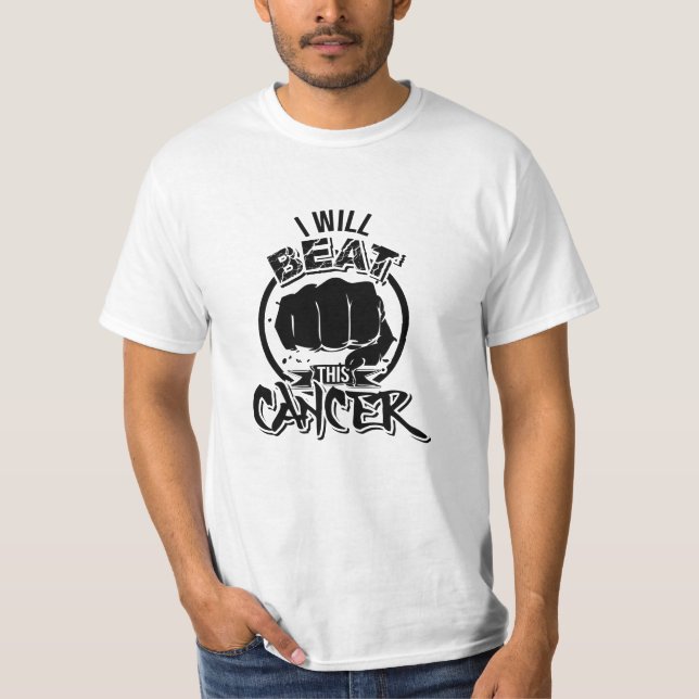 Camiseta ¡Voy a vencer a este cáncer! (Anverso)