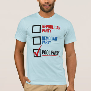 Camiseta Voy a votar por el Fiesta de Pool
